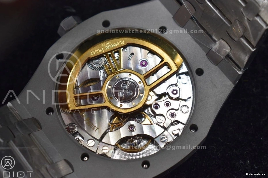 SS Best Oak 445 Edition Bracelet 1:1 A4302 APSF Clone SS Blue Super Lightweight 15500 Dial 41mm Textured Royal on 0116